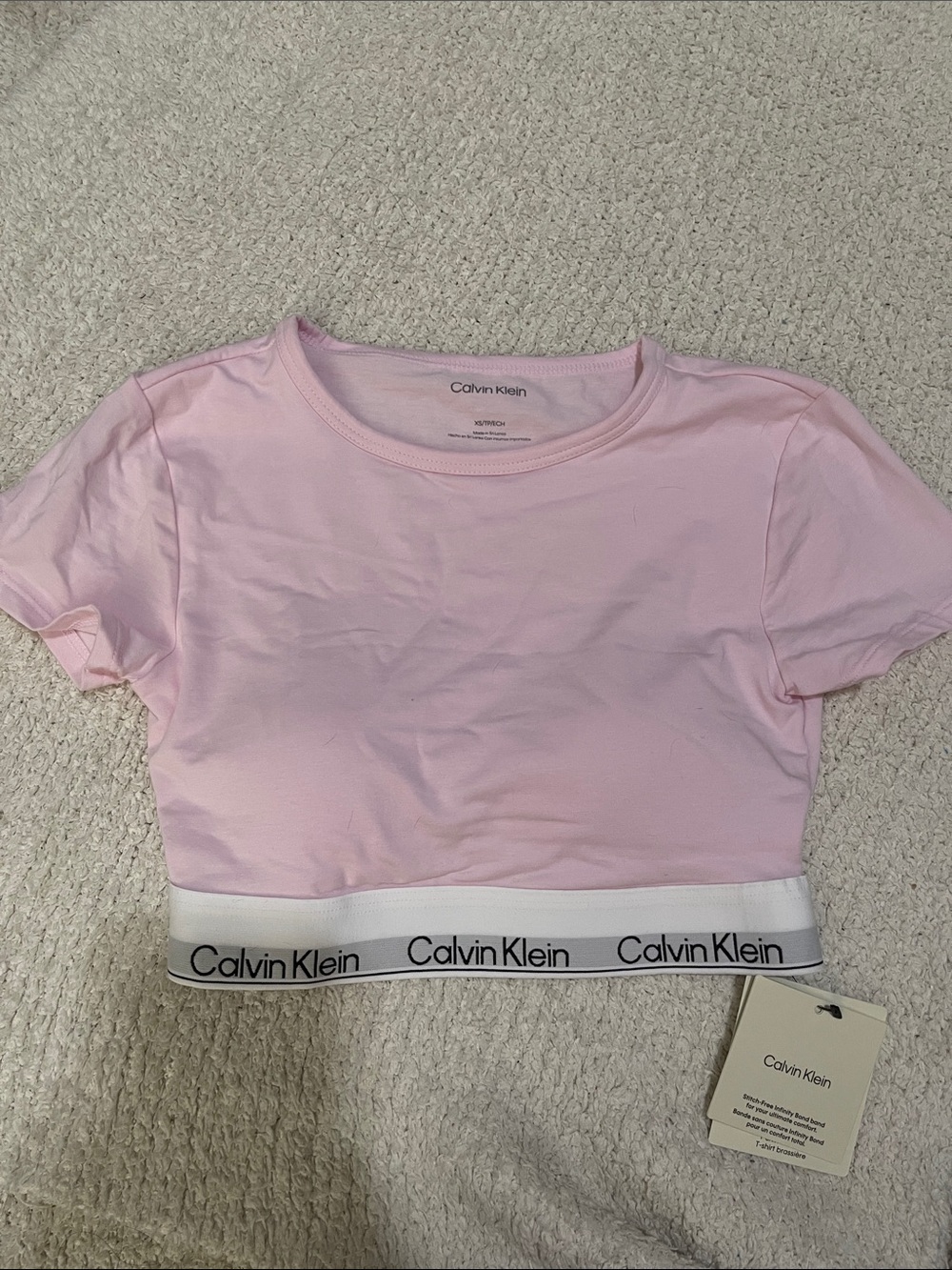 NWT- Calvin Klein- XS- T-Shirt Bralette